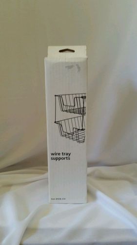 1116  OFFICE DEPOT WIRE TRAY STACKS YOUR TRAYS SUPPORTS.  8&#034; BLACK