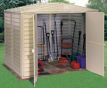 Duramate 8&#039;x8&#039; Vinyl Storage Shed With Floor Kit - 00384