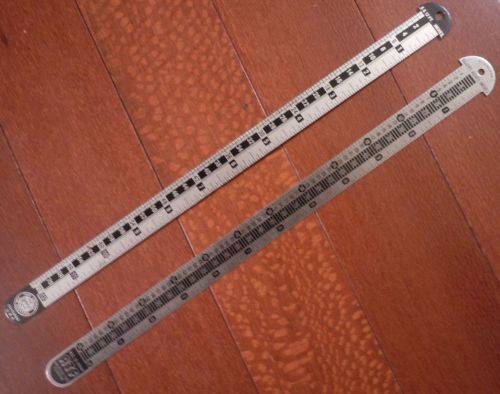 2 Vintage Printers Rulers  ATF / H.B. Rouse &amp; Co