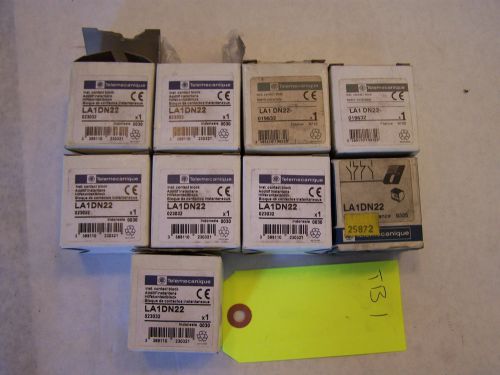 TELEMECANIQUE LA1DN22 LOT OF 9 CONTACT BLOCK UNUSED FROM OLD STOCK b04