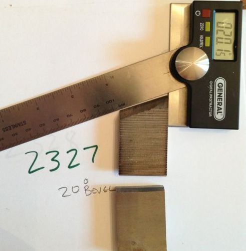 Lot 2327 20 Deg Bevel Cutters Weinig / WKW Corrugated Knives Shaper Moulder