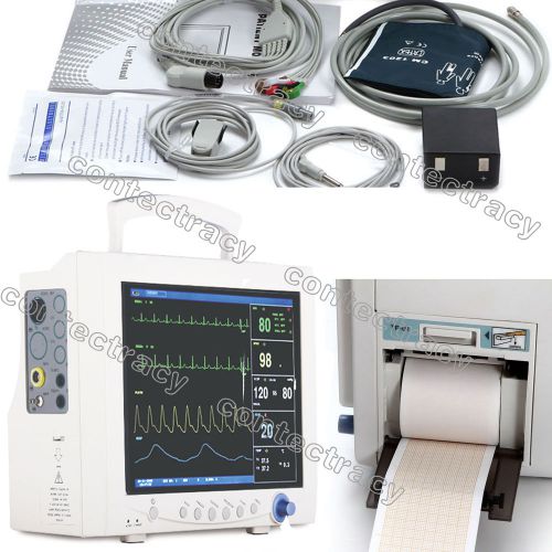 Hot ce patient monitor ecg,nibp,spo2,heart rate,temp,resp,thermal printer,contec for sale