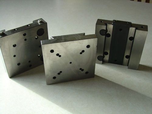 Lot of (3) system 3r edm dove tail fixture plates for sale