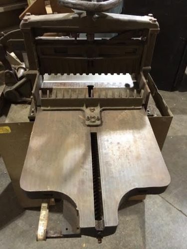 Antique industrial 19&#034; hand paper cutter for sale