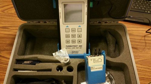 Noyes turbotest 500 fiber optic loss test set / model t504-t asc / ols &amp; extra&#039;s for sale