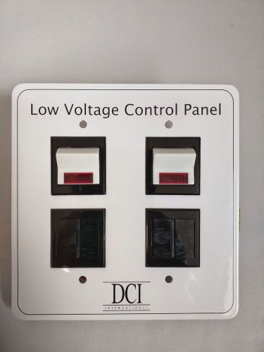 DCI Dental Mechanical Room Low Voltage Control Panel, Dual Switch, Air and Vac