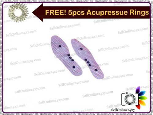 Acupressure  Magnetic Shoe Sole Insole Foot Care /  Relaxes your Body