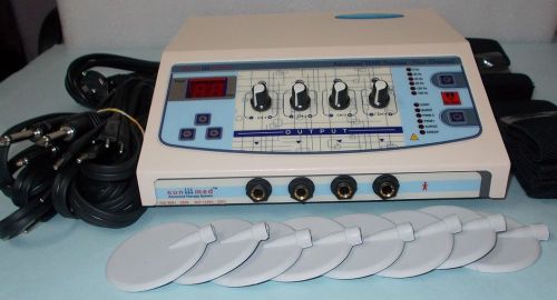 Physiotherapy electrotherapy electrical stimulator cont. &amp;  pulse therapy unit for sale