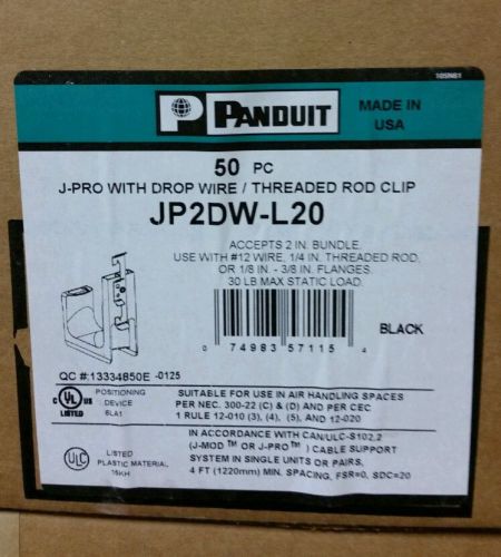 Panduit jp2dw-l20 j-pro cable support 50 count for sale