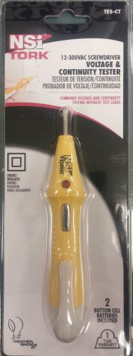 Tork volt-continuity tester-screwdriver up to 300vac #tes-ct for sale