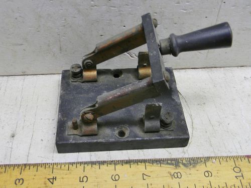 Vintage slate knife switch dbl pole dbl throw penn electric for sale