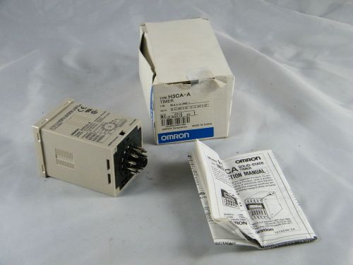 NEW ~ OMRON SOLID-STATE TIMER ~ PART # H3CA-A ~ 99.9s-9990Hr ~ 24-240 VAC