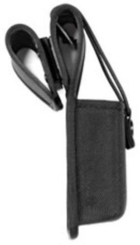 Police security guard officer black nylon portable radio case holder belt swivel for sale