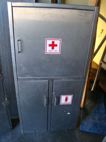 Metal first aid and fire hydrant cabinet