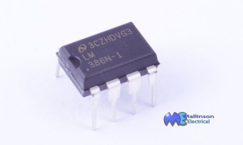 LM386N1 Low Voltage Power Audio Amp DIP8 8 pin DIL