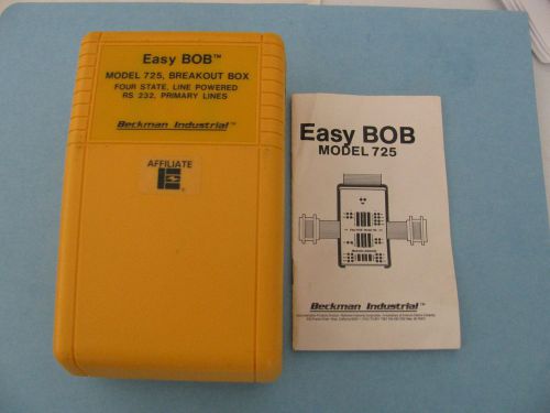 Beckman industrial &#034;easy bob&#034; model 725 breakout box for sale