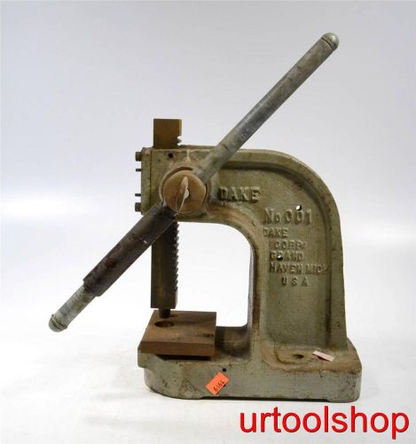 Dake no. 001 arbor press 1919-32 for sale