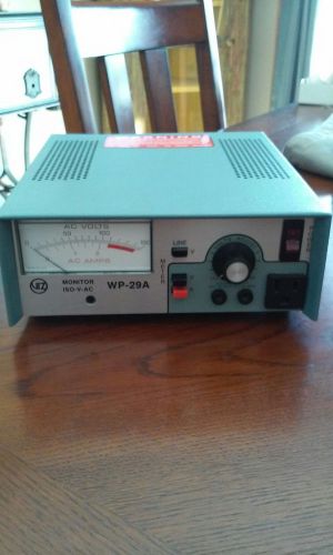 VIZ WP-29A Monitor AC Isolation ISO-V-AC Variable Power Supply 0-150 VAC 300W