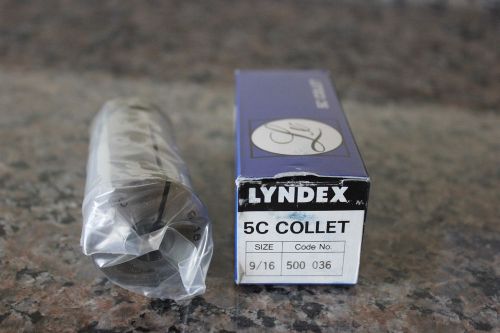 BRAND NEW - LYNDEX 5C Collet - Size 9/16&#034;, 500-036