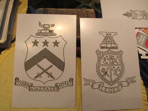 Engraving Templates College Fraternity Pi Kappa Phi &amp; Delta Chi Crests Awards