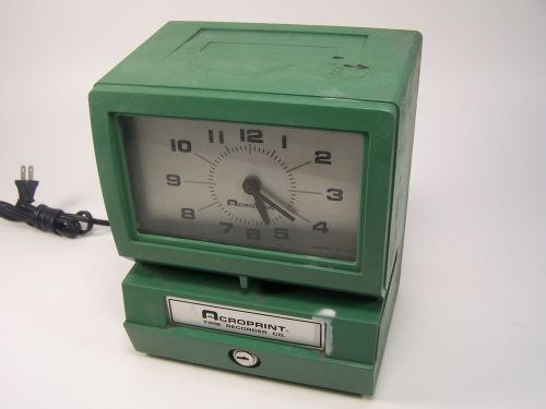 Acroprint 150nr4  heavy-duty employee automatic time clock punch recorder/clock for sale