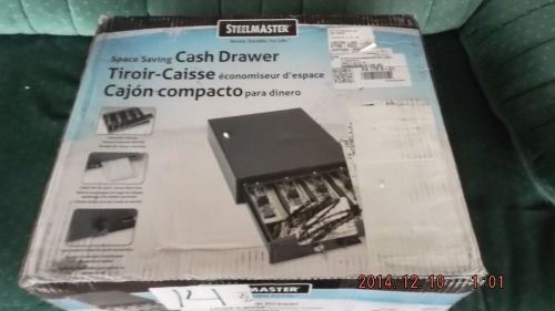 NEW MMF 225104604 Compact Steel Cash Drawer w/Spring-Loaded STEELMASTER 1046