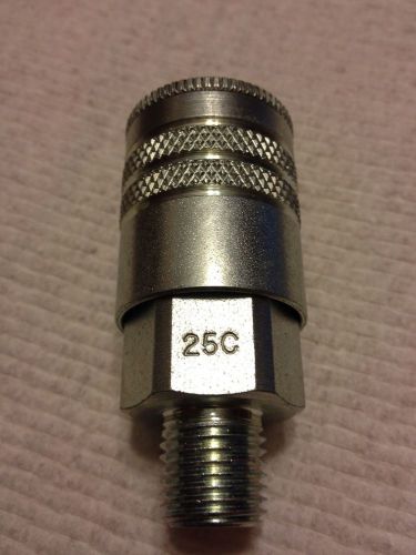 Parker Pneumatic Quick Coupling,Body 3/8&#034;, Male 1/4-18 NPTF,FREE SHIP,BEST DEAL