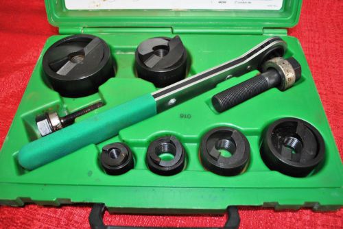 New greenlee 7238sb slug-buster knockout set &amp; ratchet wrench 1/2&#034; - 2&#034; tools for sale