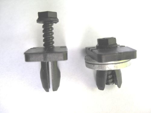 30x scrivets black nylon plastic screw rivets for 5/16&#034; hole for sale