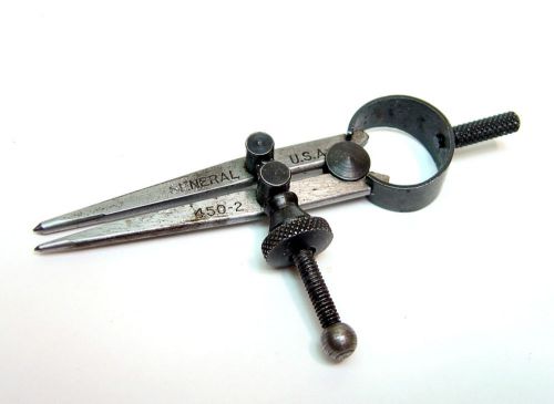 Vintage general 450-2 compass divider spring solid nut 3&#034; small bench tool for sale