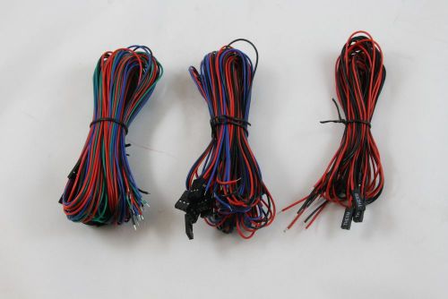 DIY 3D Printer Parts Bundle 2pc Thermistor 100k, Wire Bundle, 5pcs heat sinks