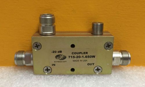 Meca 715-20-1.650W  800 to 2500 MHz, 500W, Type N, Coaxial Directional Coupler