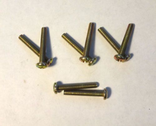 100 each 10-32 x 1-1/4&#034; plated round phillips pan head machine screws new! for sale
