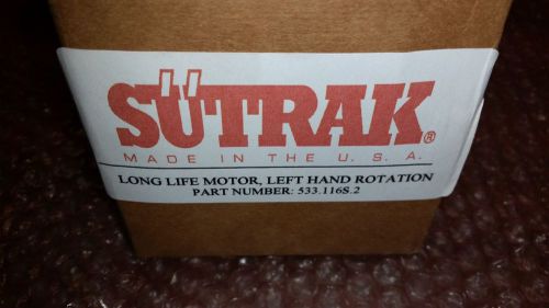 Sutrak Long Life Motor Left Hand Rotation Made In The USA 533.116S.2