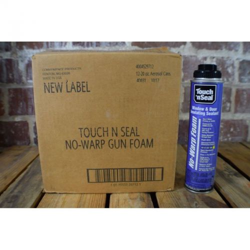Box of 12 Touch N Seal No Warp Foam Window &amp; Door Insulating Sealant 20 oz Cans