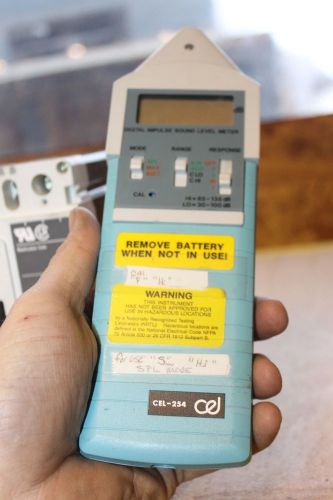 Cel 254 digital impulse sound level meter  as is for sale