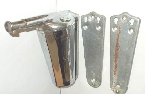 Vintage Lathurn Wall Soap Dispenser w/ Glass Insert &amp; Brackets  Pat. Date 1937