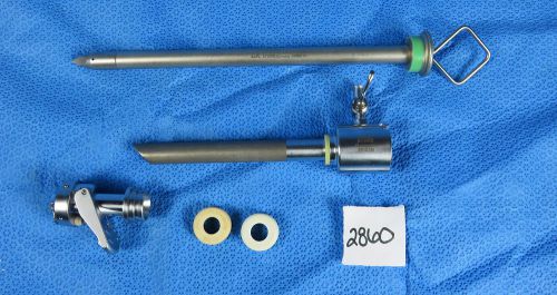 Karl storz 11mm laparoscopic cannula set 30103m, 30103p &amp; multifuctional valve for sale