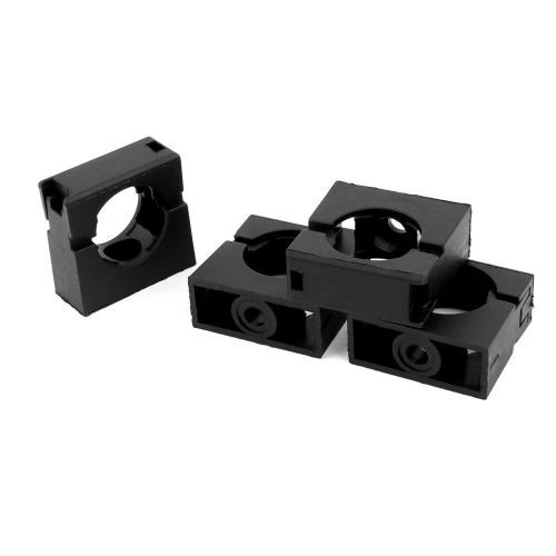 4pcs Black Fixed Mount Pipe Clip Bracket Clamp for 21.2mm Dia Corrugated Conduit