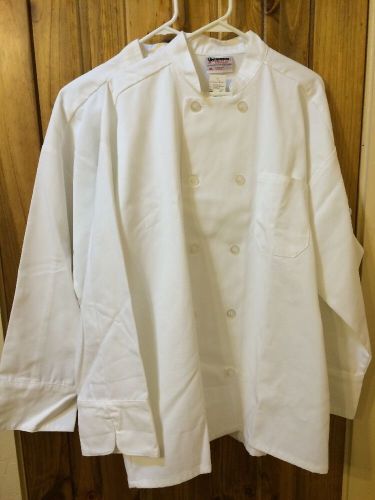 Lot Of Two Uncommon Threads 10 Button Chef Coats Both Size Extra-Large NWT