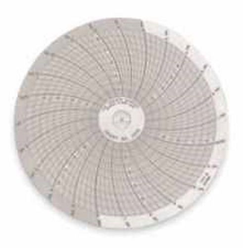 DICKSON C010 Circular Chart, 4 In, 0 to 100, 24 Hr, PK60