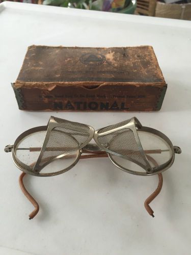 Vintage National Cylinder Gas Company Safety Goggles in Original Box