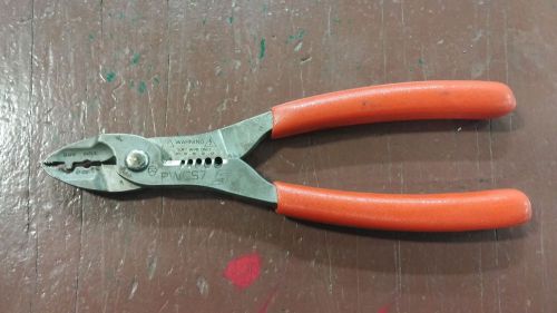 Snap on PWCS7 wire strippers cutter crimper tool pliers 7&#034;