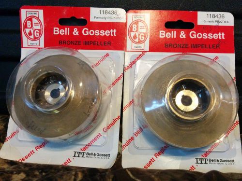 Bell&amp;Gossett Bronze pump impeller part#118436 (pair)