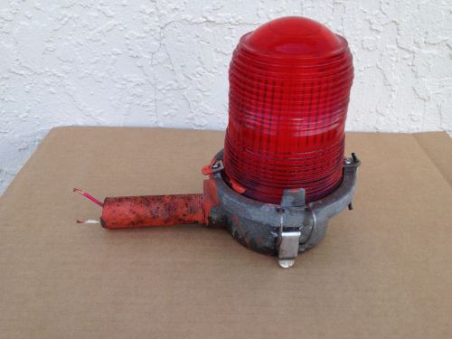 Red Industrial Obstruction Light - Machine Age - Steampunk - Man Cave