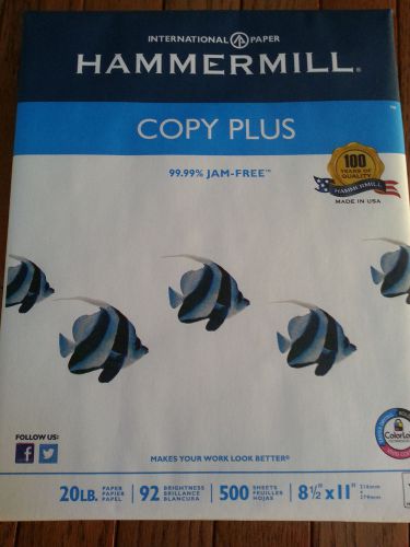 Hammermill copy plus 20lbs 92 brightness case of 9 reams 4500 sheets for sale