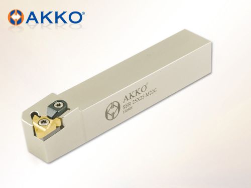 Akko  SER 2525 M22C-T for 22 ER/L (4- 6 TR) External Thread Turning Holder