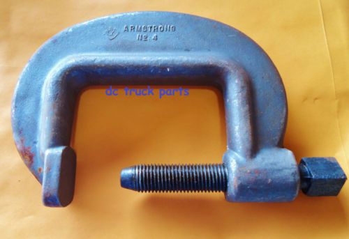 ARMSTRONG No.4 HEAVY DUTY C-CLAMP~ 4-1/2&#034; CAPACITY made in the USA