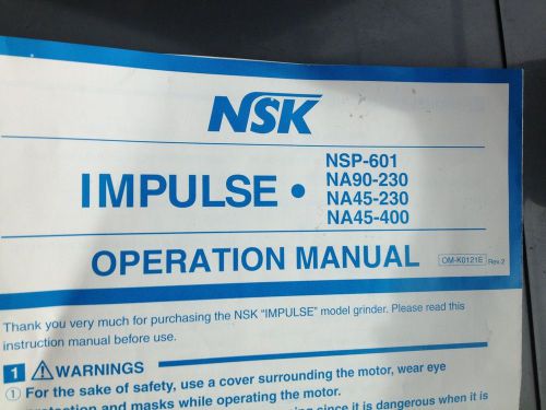 Hand grinder, NSK Impulse, NSP 601A