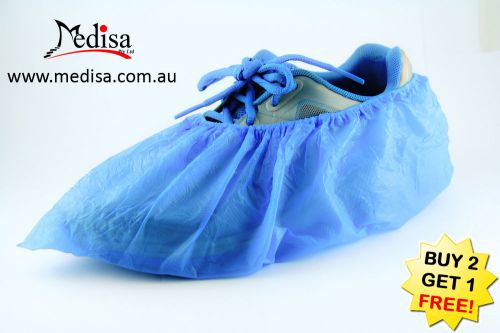 Disposable Waterproof Plastic Shoe Covers Overshoes Pkt of 100 PC Buy2Get1Free